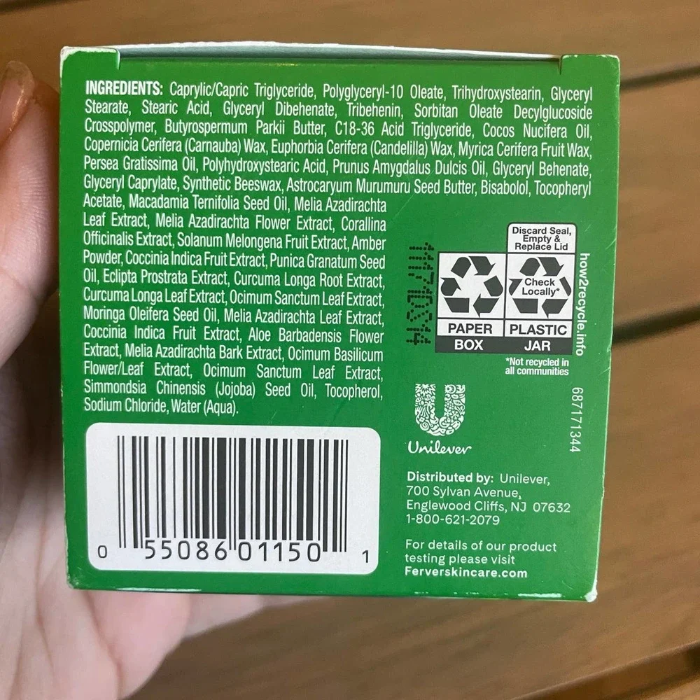 Ferver 1.5x More Soothing Fermented Chamomile‎ Cleansing Face Balm 1.7 FL Oz
